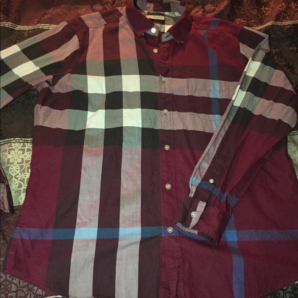 Burberry Long sleeve Plaid Shirt